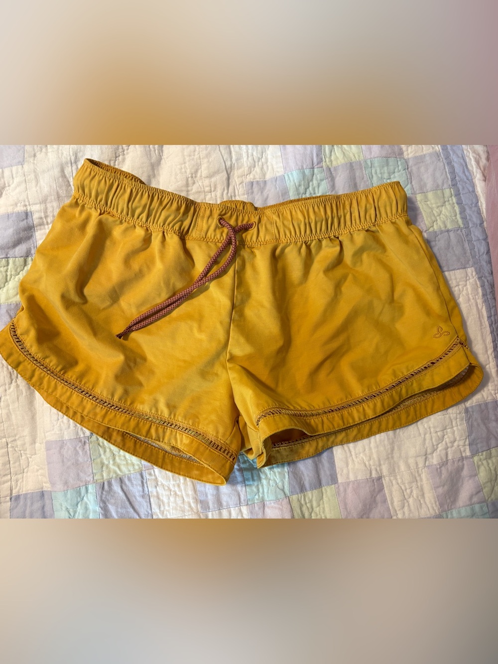 Prana Golden Women's Board Shorts with Contrast Drawcord